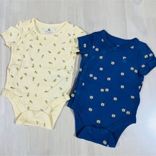 ベビーギャップ(babyGAP)のbabygap ベビーギャップ 半袖ロンパース 前開き50cm 60cm(ロンパース)