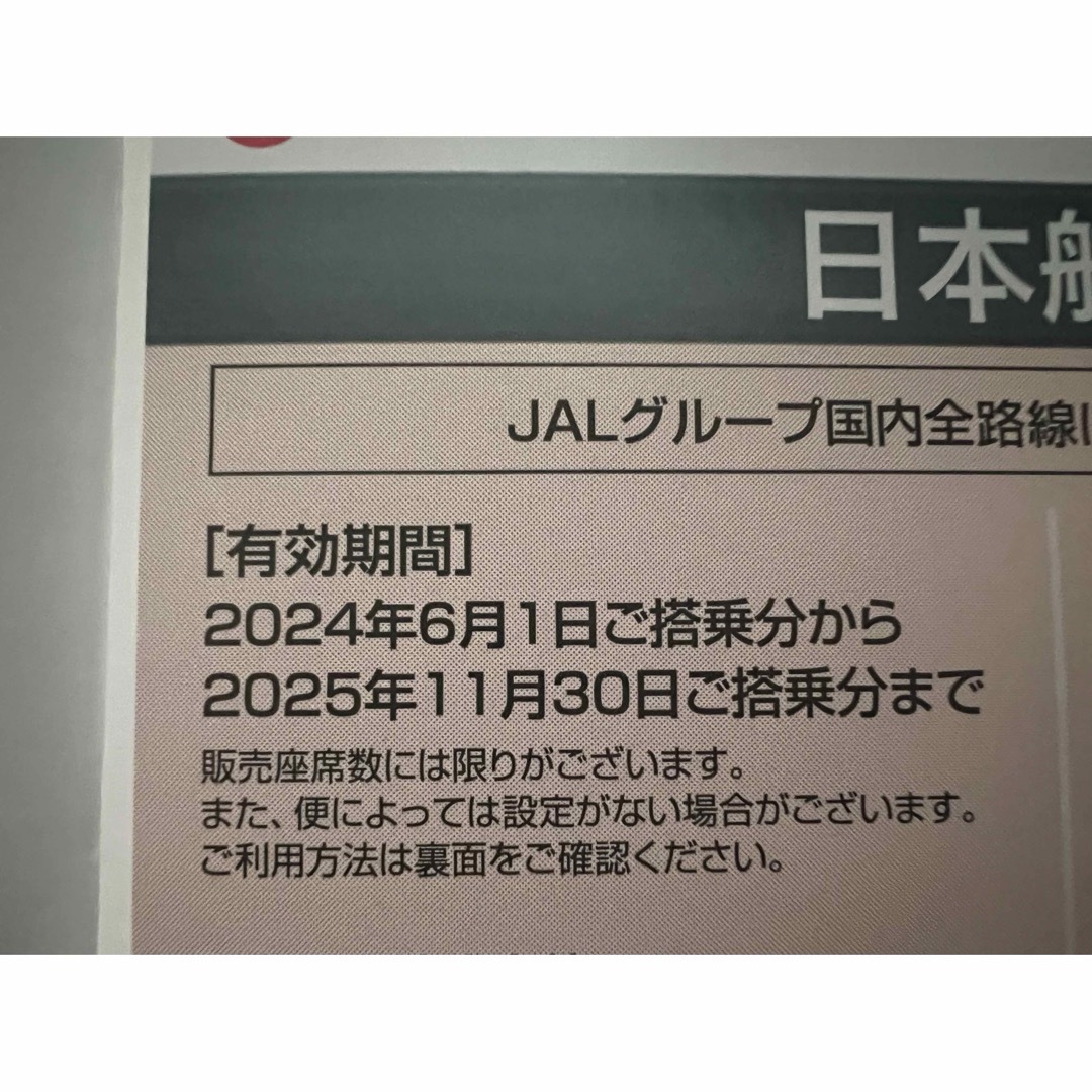 JAL(日本航空)(ジャル(ニホンコウクウ))のJAL 株主優待券 チケットの優待券/割引券(ショッピング)の商品写真
