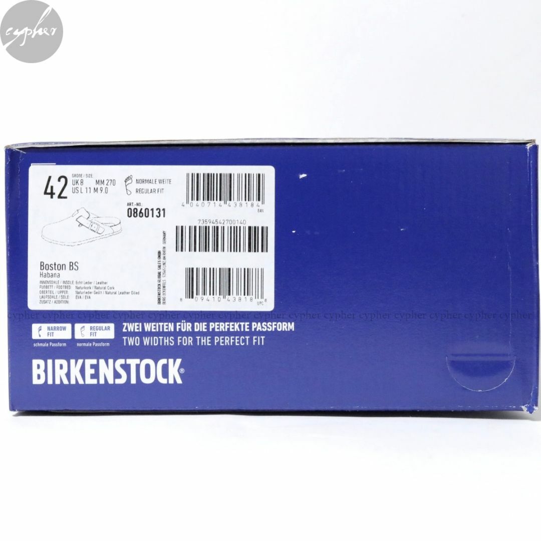 BIRKENSTOCK(ビルケンシュトック)の42 27cm 新品 ビルケンシュトック ボストン オイルド レザー サンダル メンズの靴/シューズ(サンダル)の商品写真