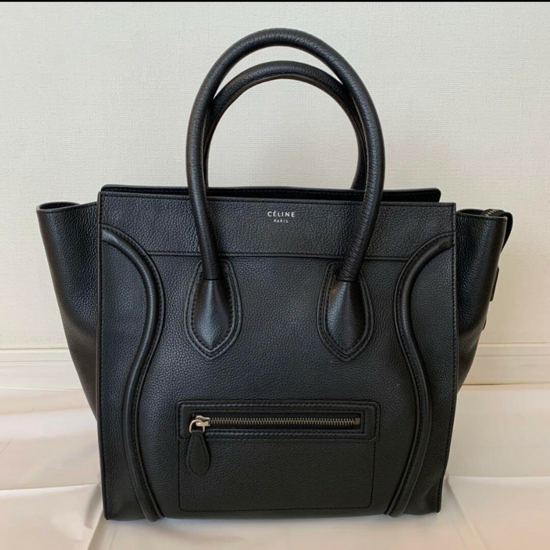 celine(セリーヌ)の【美品】CELINE セリーヌ ラゲージ ミニショッパー  ブラック レディースのバッグ(ハンドバッグ)の商品写真