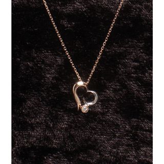 STAR JEWELRY - 美品 スタージュエリー ネックレス K10 ダイヤ 0.01ct レディース