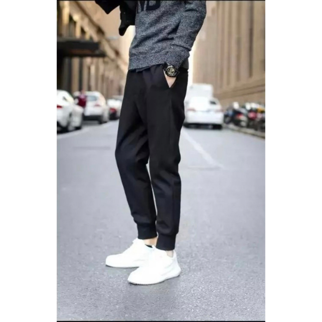 ジョガーパンツ　メンズ　ブラック　黒　ユニセックス　薄手　カジュアル　 メンズのパンツ(その他)の商品写真