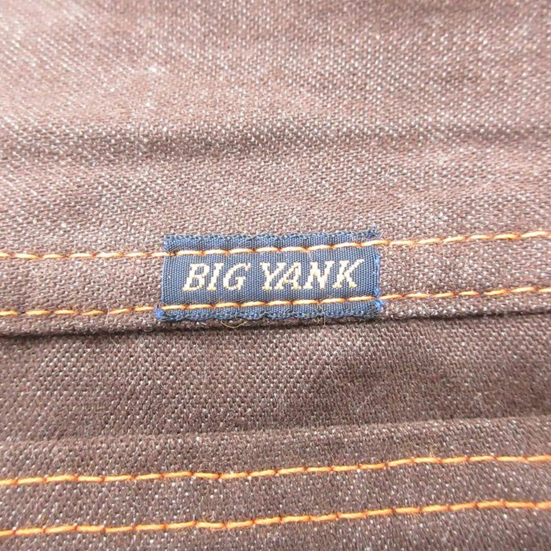 BIG YANK(ビッグヤンク)のW35★古着 ビッグヤンク パンツ メンズ 80年代 80s フレア 濃茶 ブラウン 24may15 中古 ボトムス ロング メンズのパンツ(ワークパンツ/カーゴパンツ)の商品写真