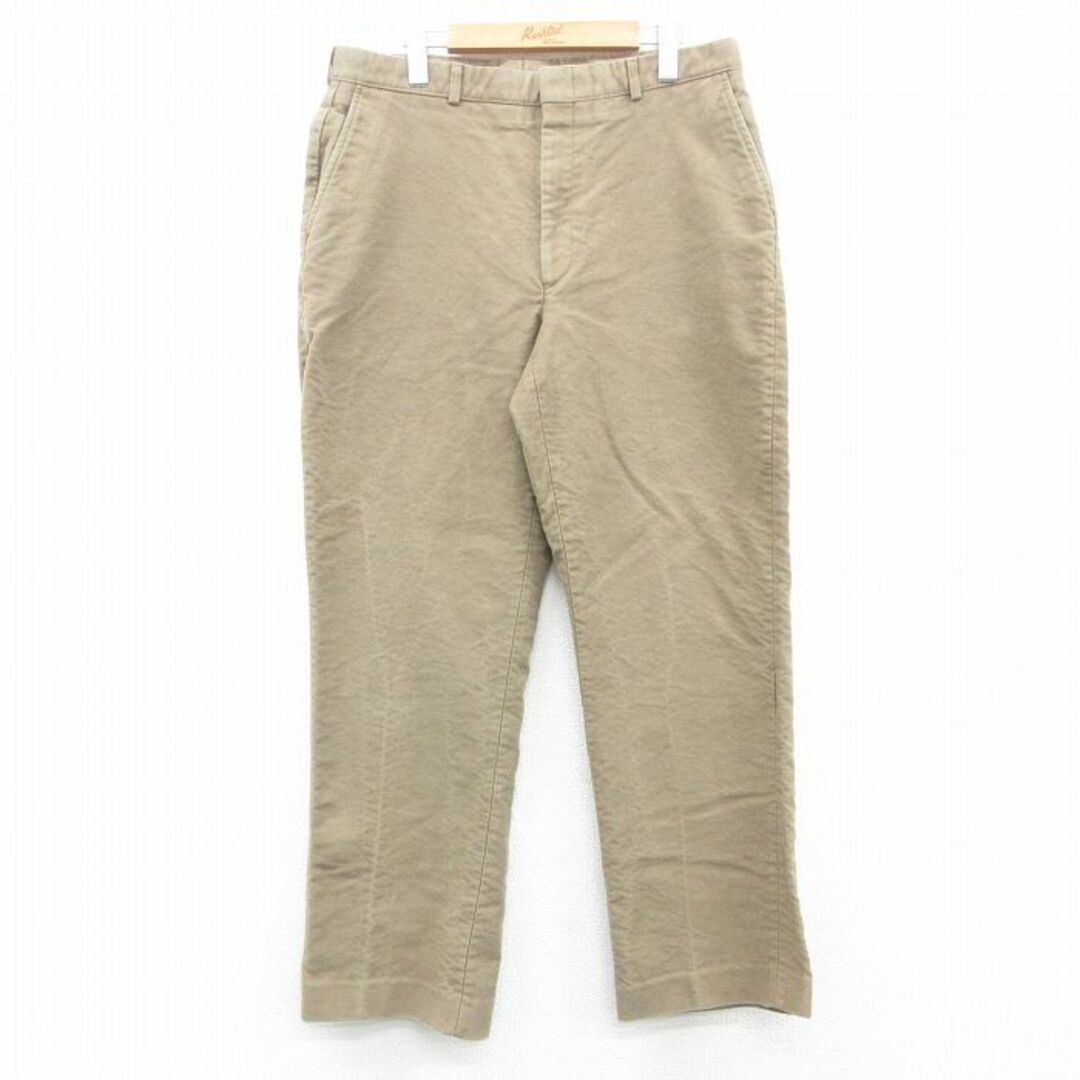 W34★古着 オービス ORVIS パンツ メンズ 90年代 90s コットン USA製 ベージュ カーキ 24may15 中古 ボトムス ロング メンズのパンツ(ワークパンツ/カーゴパンツ)の商品写真