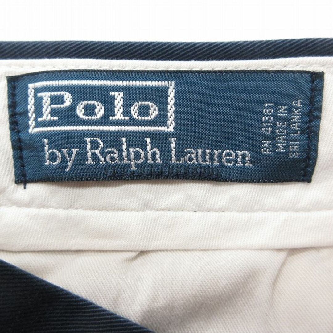 Ralph Lauren(ラルフローレン)のW31★古着 ラルフローレン Ralph Lauren ブランド チノ パンツ チノパン メンズ 90年代 90s ワンポイントロゴ コットン 紺 ネイビー 24may15 中古 ボトムス ロング メンズのパンツ(ワークパンツ/カーゴパンツ)の商品写真