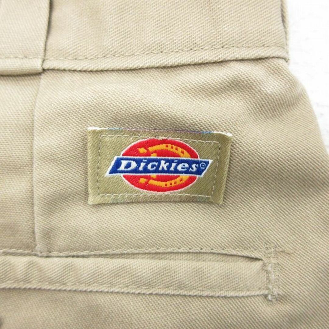 Dickies(ディッキーズ)のW30★古着 ディッキーズ Dickies ショート ワーク パンツ ショーツ メンズ 90年代 90s USA製 ベージュ カーキ 【spe】 24may15 中古 ボトムス 短パン ショーパン メンズのパンツ(ワークパンツ/カーゴパンツ)の商品写真