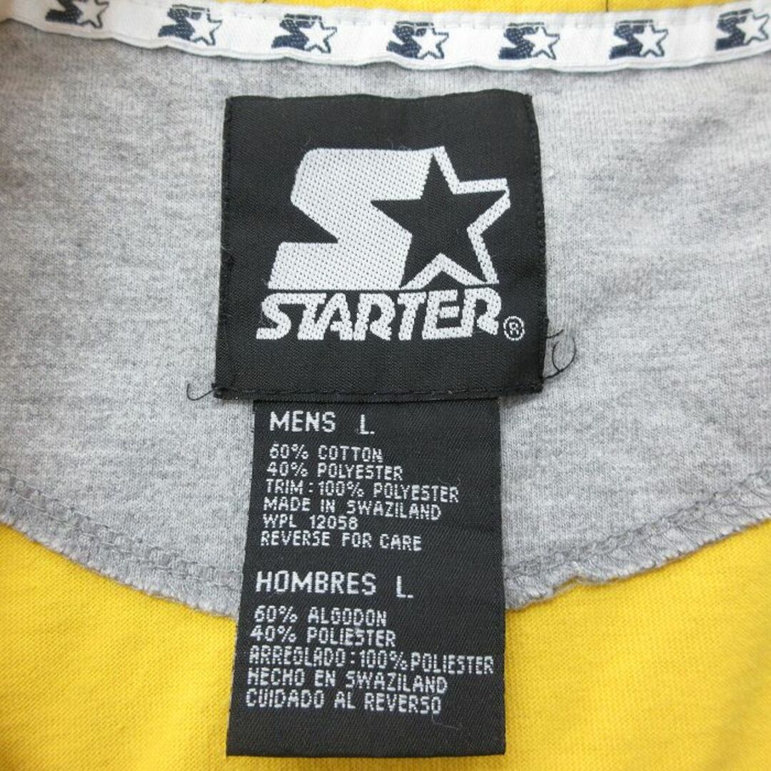 STARTER(スターター)のXL★古着 スターター STARTER 半袖 ベースボール シャツ メンズ 00年代 00s 大きいサイズ 黄 イエロー 24may15 中古 トップス メンズのトップス(シャツ)の商品写真