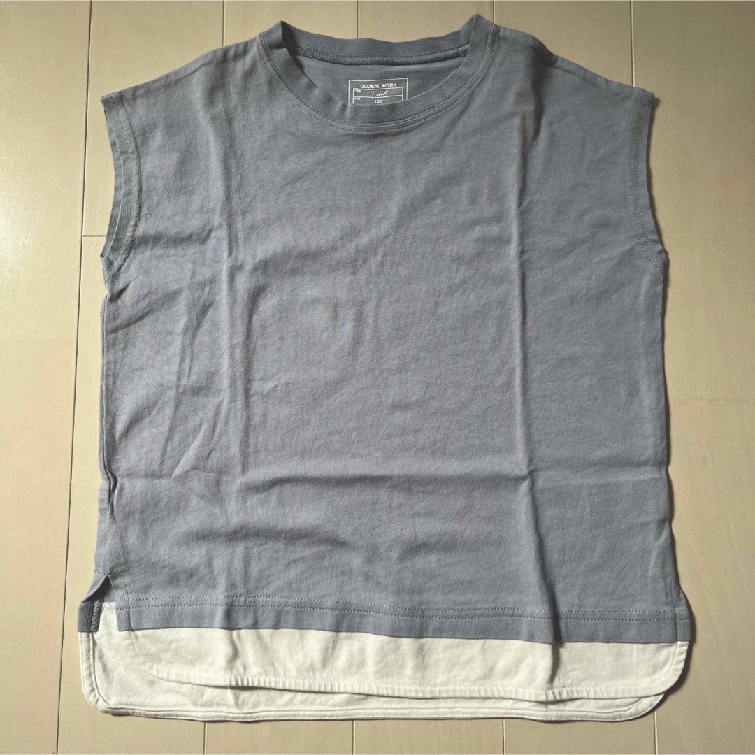 GLOBAL WORK(グローバルワーク)のGLOBAL WORK シャーベッTEEレイヤード Tシャツ120cm キッズ/ベビー/マタニティのキッズ服男の子用(90cm~)(Tシャツ/カットソー)の商品写真