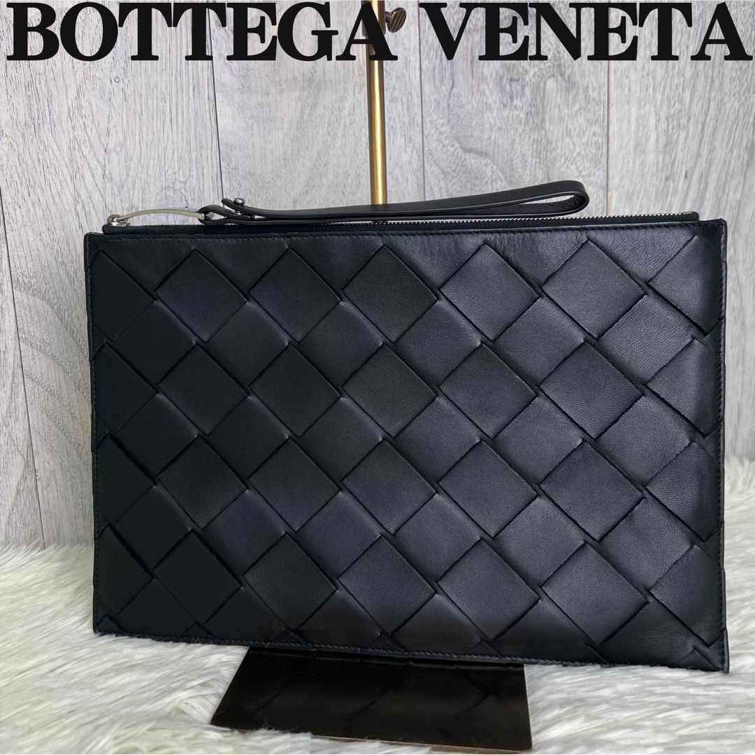Bottega Veneta(ボッテガヴェネタ)の人気♡美品♡ボッテガヴェネタ カーフレザー イントレチャート クラッチバッグ メンズのバッグ(セカンドバッグ/クラッチバッグ)の商品写真