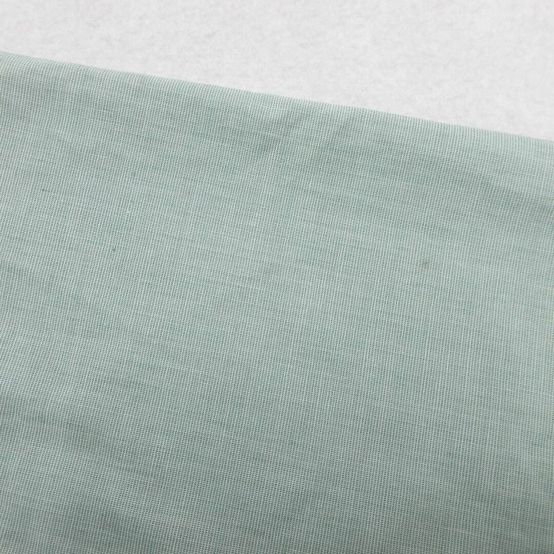 XL★古着 半袖 ミリタリー シャツ メンズ 90年代 90s ロング丈 USA製 薄緑 グリーン 24may15 中古 トップス メンズのトップス(シャツ)の商品写真