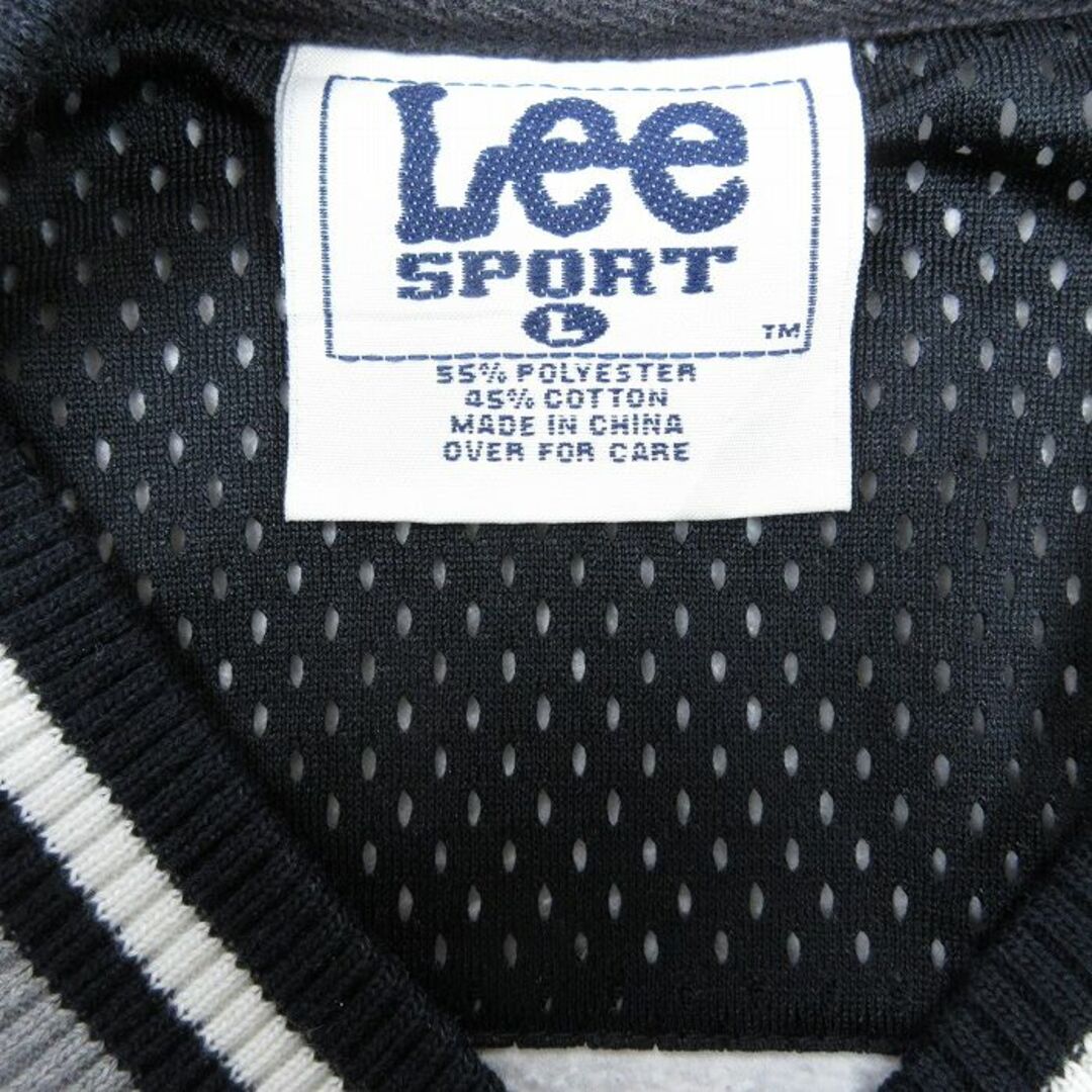 Lee(リー)のXL★古着 リー Lee 長袖 スウェット メンズ 00年代 00s アイオワ 刺繍 大きいサイズ Vネック グレー 霜降り 24may15 中古 スエット トレーナー トップス メンズのトップス(パーカー)の商品写真