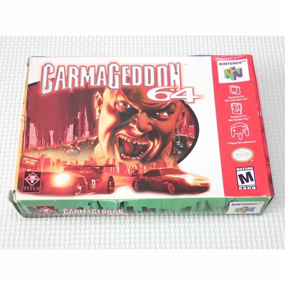 NINTENDO 64 - N64☆CARMAGEDDON 海外版 北米版 端子清掃済の NINTENDO 64 - N64☆CARMAGEDDON 海外版 北米版 端子清掃済の