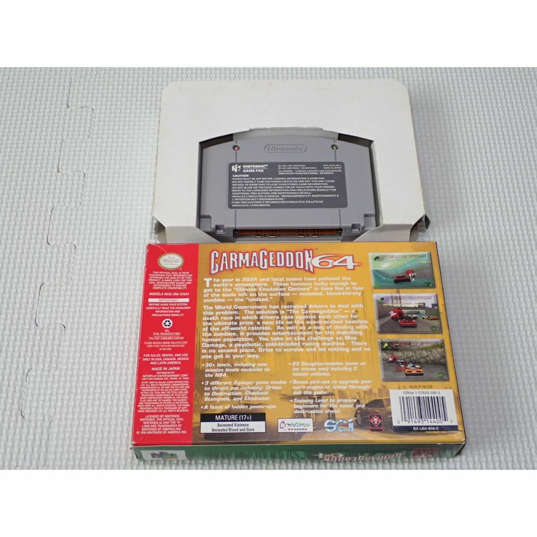 NINTENDO 64 - N64☆CARMAGEDDON 海外版 北米版 端子清掃済の NINTENDO 64 - N64☆CARMAGEDDON 海外版 北米版 端子清掃済の