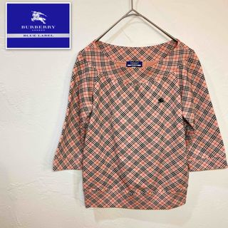 バーバリーブルーレーベル(BURBERRY BLUE LABEL)のBURBERRY ノバチェック バーバリーブルーレーベル シャツ　ホース刺繍(シャツ/ブラウス(長袖/七分))