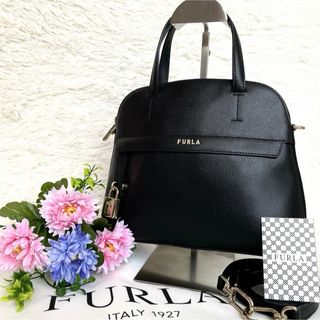 Furla - 美品★FURLA フルラ 新型 パイパー 2way ハンドバッグ ブラック S