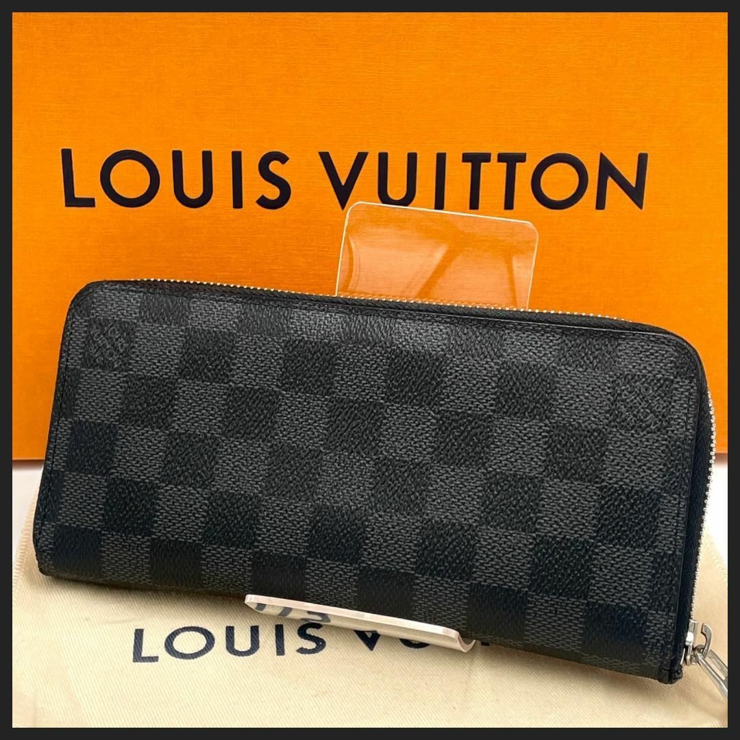 LOUIS VUITTON(ルイヴィトン)の美品♡ルイヴィトン　長財布　ダミエグラフィット　ジッピーウォレットヴェルティカル メンズのファッション小物(長財布)の商品写真