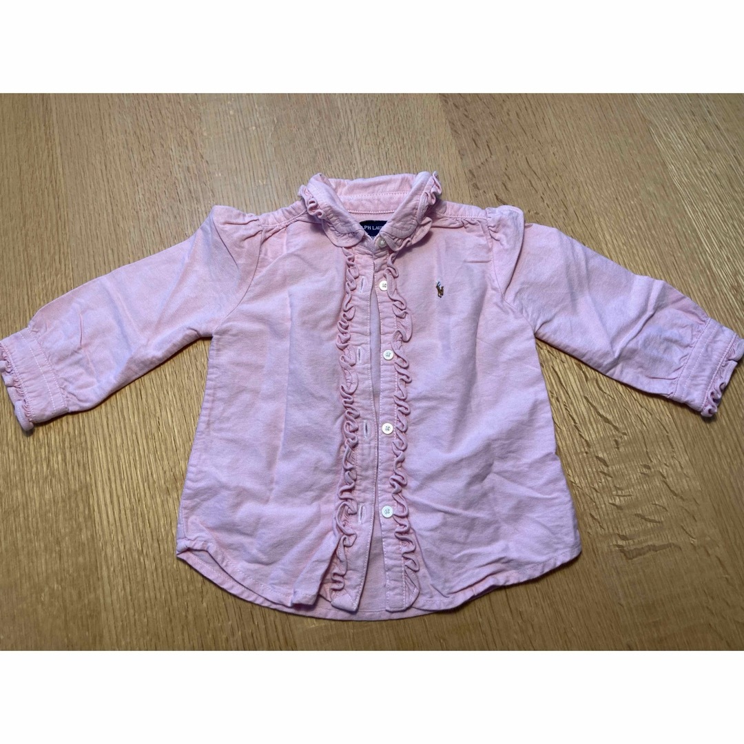 Ralph Lauren(ラルフローレン)のラルフローレン　フリル付きブラウス キッズ/ベビー/マタニティのキッズ服女の子用(90cm~)(ブラウス)の商品写真