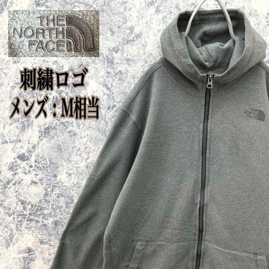 THE NORTH FACE(ザノースフェイス)のIN73 US規格ノースフェイスワンポイント刺繍ロゴ薄手フリースパーカーM相当 メンズのトップス(パーカー)の商品写真