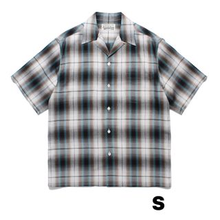 WACKOMARIA CHECK OPEN COLLAR SHIRT