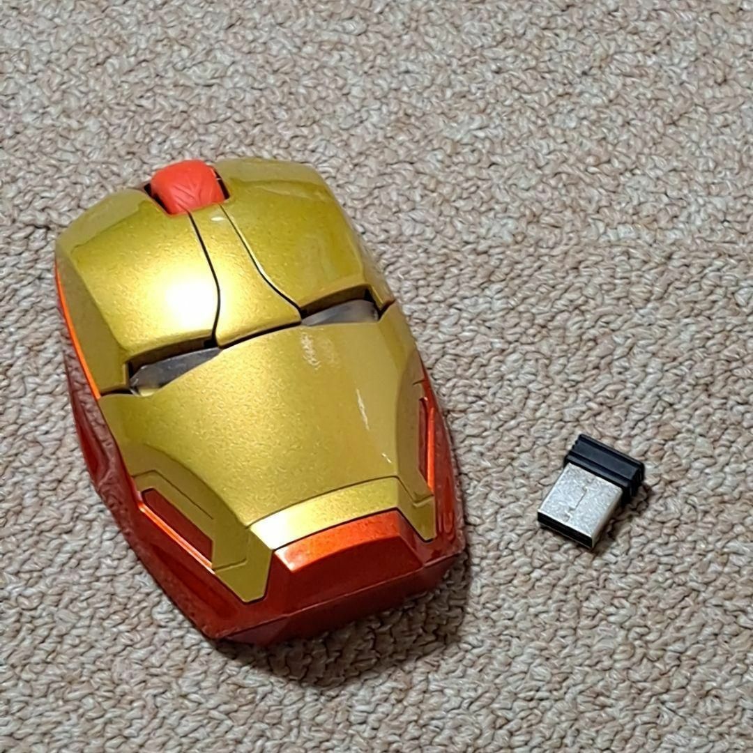 ワイヤレス USB 無線 MARVEL スパイダーマン LED ゲーミングマウス スマホ/家電/カメラのPC/タブレット(PC周辺機器)の商品写真