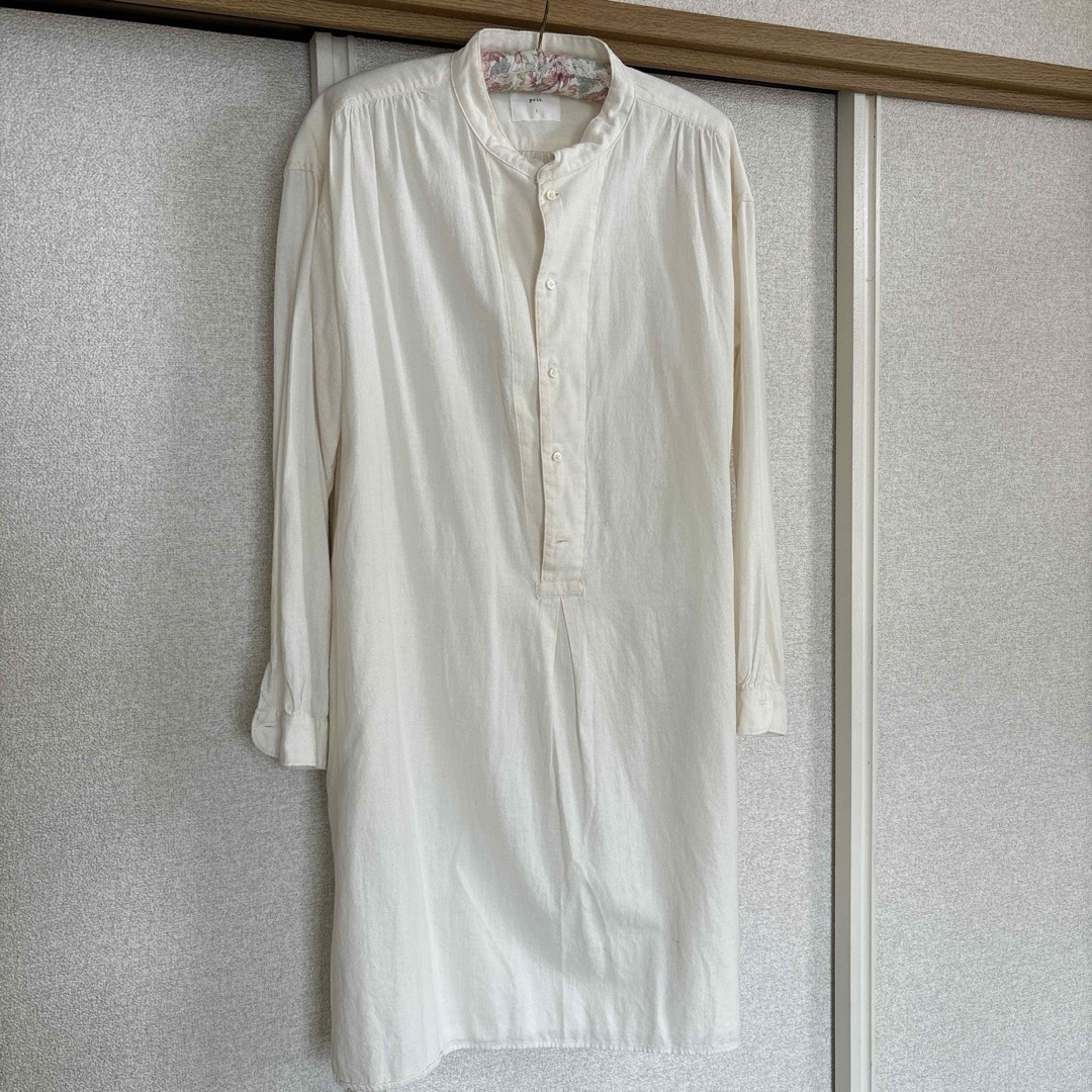 Plit(プリット)のprit ガーゼスタンドカラーロングシャツ レディースのトップス(シャツ/ブラウス(長袖/七分))の商品写真