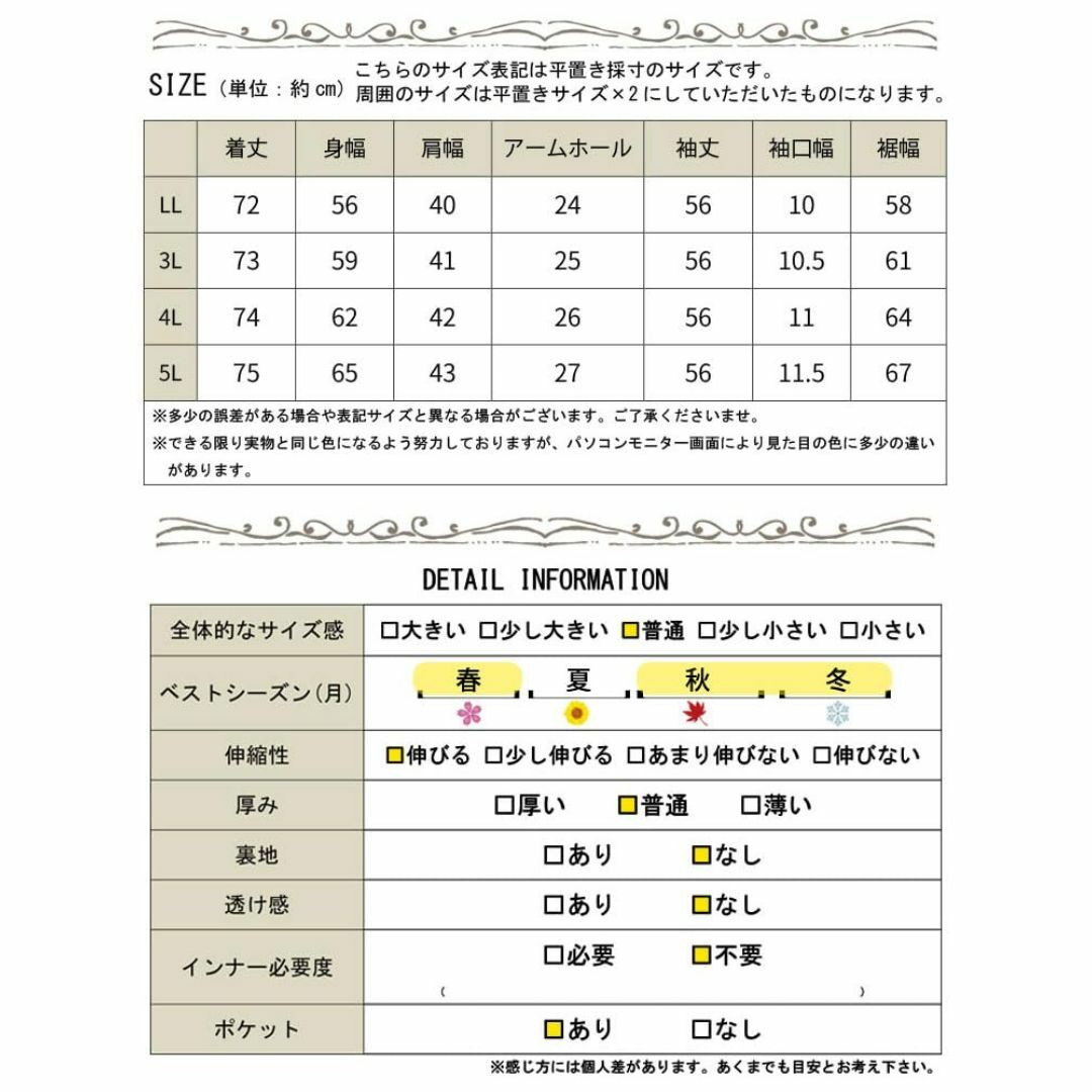 [ゴールドジャパン] 大きいサイズ レディース カーディガン 羽織り Vネック  レディースのファッション小物(その他)の商品写真