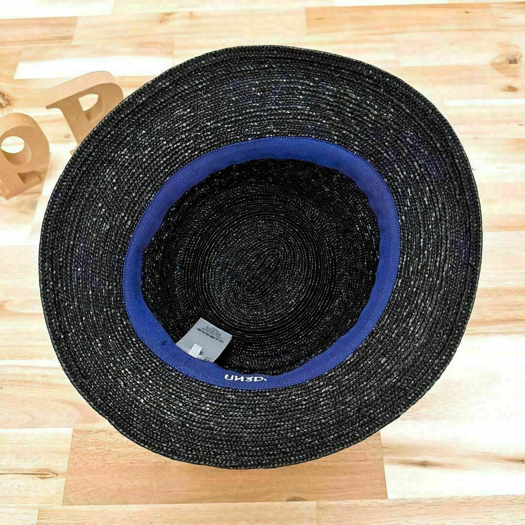 UN3D.(アンスリード)の【アンスリード】UN3D. 天然草木 サマーバケットハット ストローハット 黒 レディースの帽子(麦わら帽子/ストローハット)の商品写真