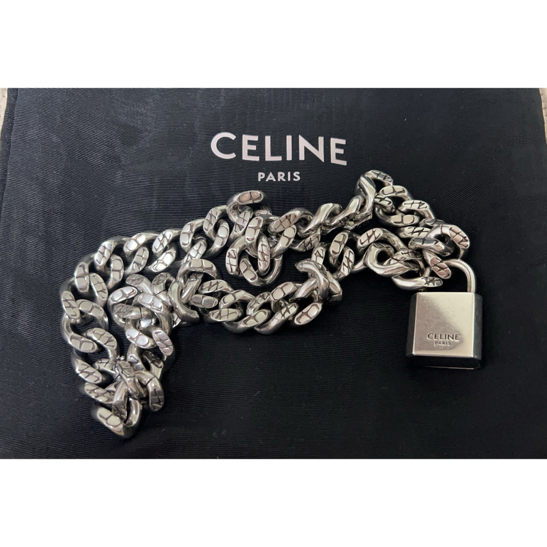 celine(セリーヌ)のCeline セリーヌ　21ss チェーン　ネックレス　南京錠 メンズのアクセサリー(ネックレス)の商品写真