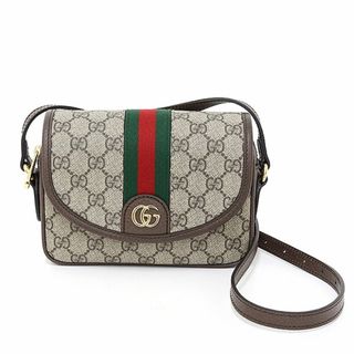 グッチ(Gucci)のGUCCI グッチ オフィディア GG ミニ ショルダーバッグ ベージュ＆エボニー 772239 GGスプリーム 未使用品(メッセンジャーバッグ)