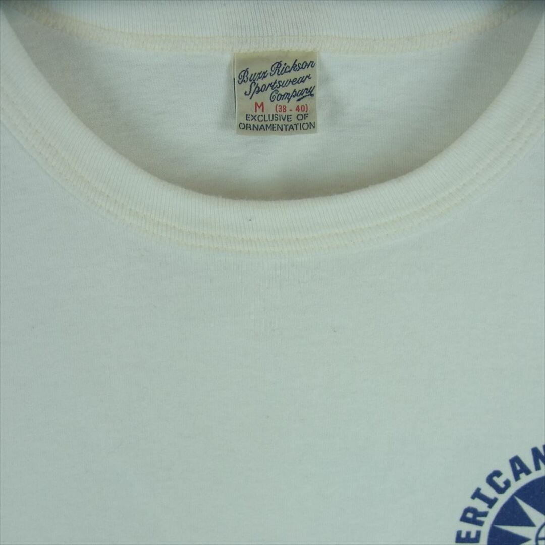 Buzz Rickson's(バズリクソンズ)のBuzz Rickson's バズリクソンズ 日本製 Flying Tigers T Shirt  TEE フライングタイガー 半袖 Tシャツ オフホワイト系 M【中古】 メンズのトップス(Tシャツ/カットソー(半袖/袖なし))の商品写真