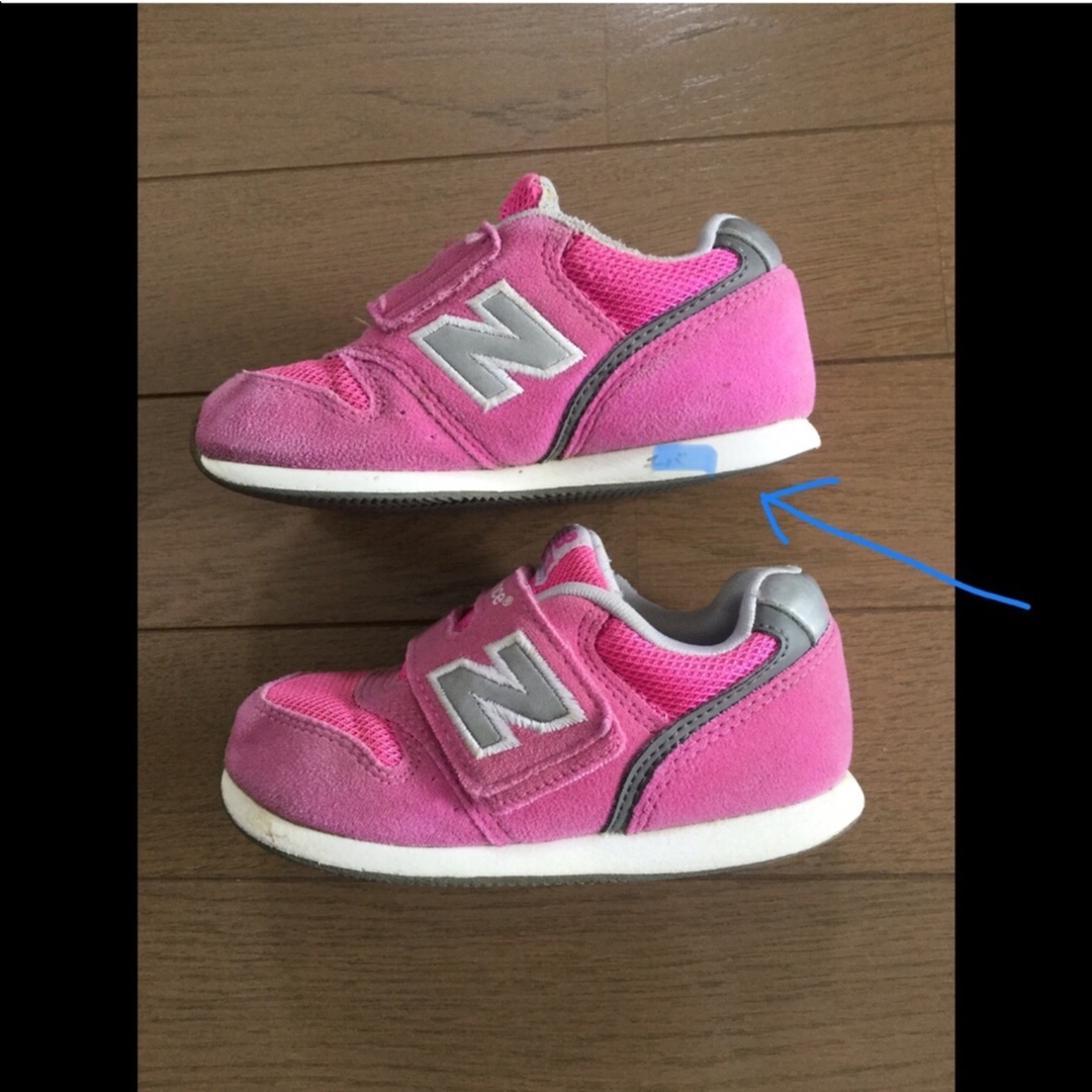 New Balance(ニューバランス)のニューバランス　スニーカー　996    15.5㎝　ピンク キッズ/ベビー/マタニティのキッズ靴/シューズ(15cm~)(スニーカー)の商品写真