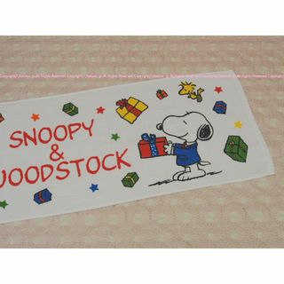 スヌーピー(SNOOPY)の未使用⭐SNOOPY スヌーピー＆ウッドストック シャーリング地フェイスタオル(タオル/バス用品)