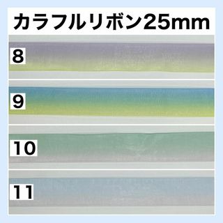 リボン レインボー カラフル 幅25mm 生地 素材 ハンドメイド 切り売り 3(生地/糸)