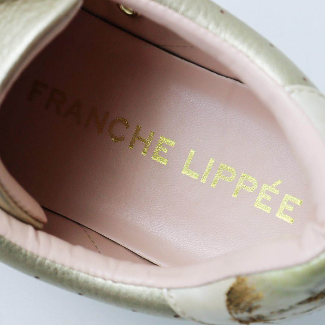 franche lippee(フランシュリッペ)の美品 フランシュリッペ franche lippee つるつるうさぎスニーカー 24.5cm/ゴールド シューズ 靴 くつ【2400013860000】 レディースの靴/シューズ(スニーカー)の商品写真