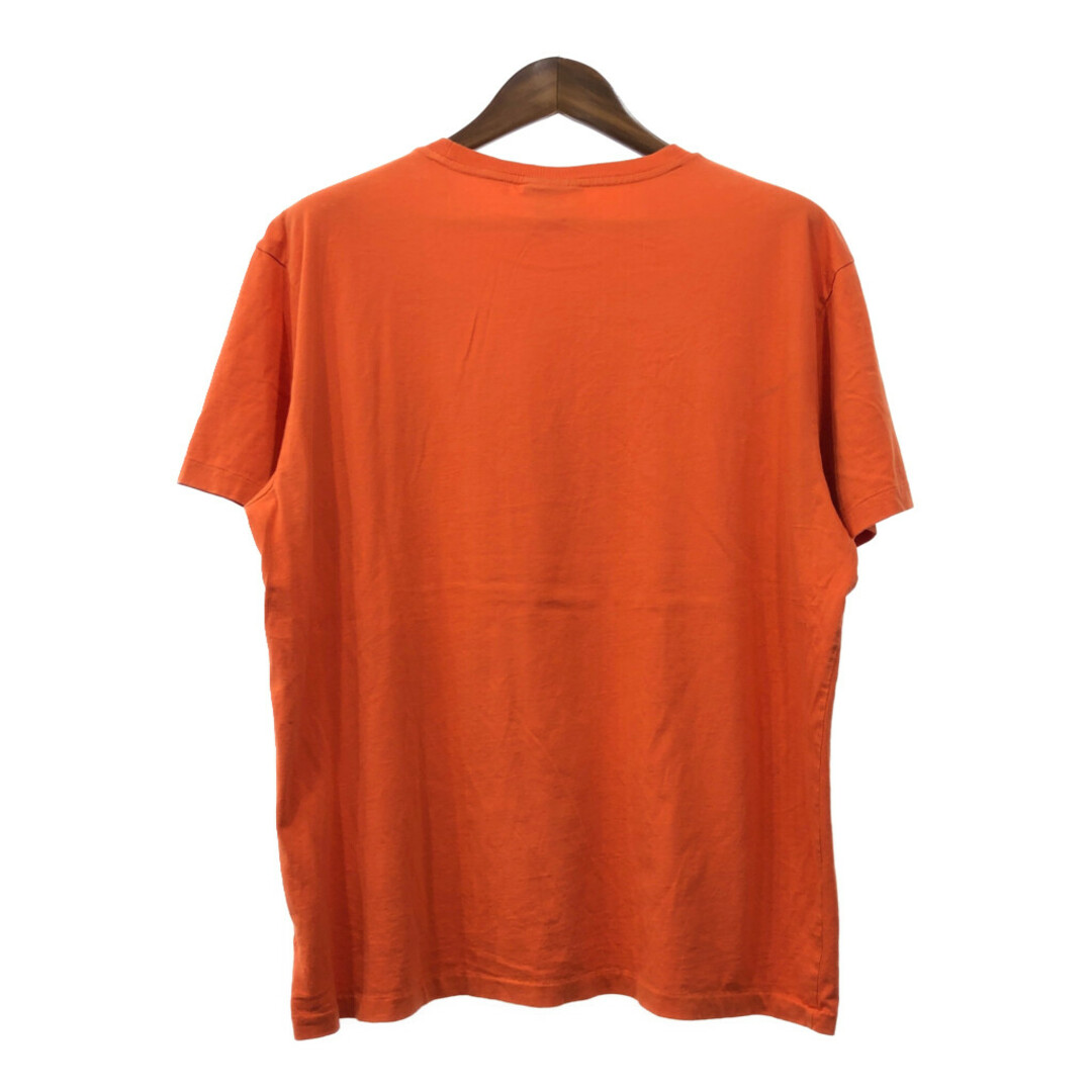 POLO RALPH LAUREN(ポロラルフローレン)のPolo by Ralph Lauren ポロ ラルフローレン 半袖Ｔシャツ ワンポイント オレンジ (メンズ XL) 中古 古着 Q6674 メンズのトップス(Tシャツ/カットソー(半袖/袖なし))の商品写真