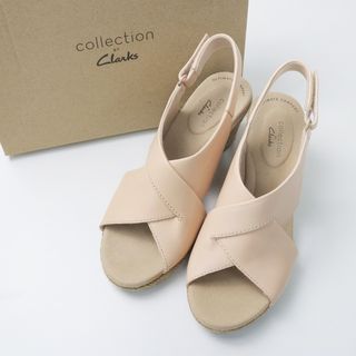 クラークス(Clarks)の未使用 クラークス Clarks Lafley Alaine ラフリーアラン ウェッジソールサンダル 4/ピンク シューズ 23cm 靴  レザー【2400013862226】(サンダル)