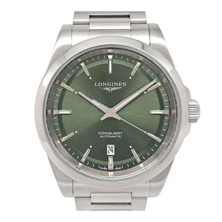 LONGINES - ロンジン コンクエスト デイト グリーン文字盤 L3.830.4 自動巻き ステンレススティール メンズ LONGINES 【中古】 【時計】