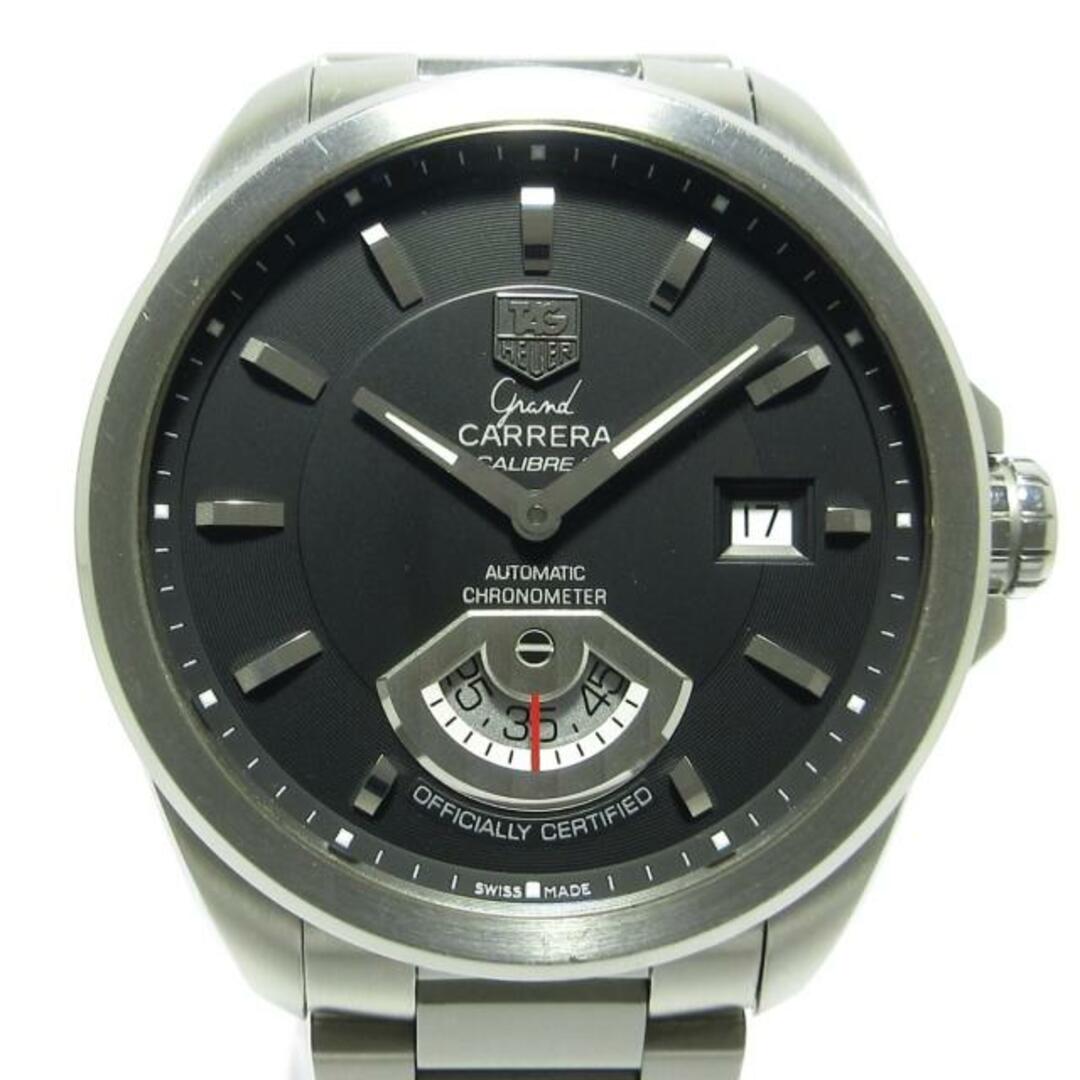 TAG Heuer(タグホイヤー)のTAG Heuer(タグホイヤー) 腕時計 グランドカレラ キャリバー6 WAV511A.BA0900 メンズ SS/裏スケ 黒 メンズの時計(その他)の商品写真