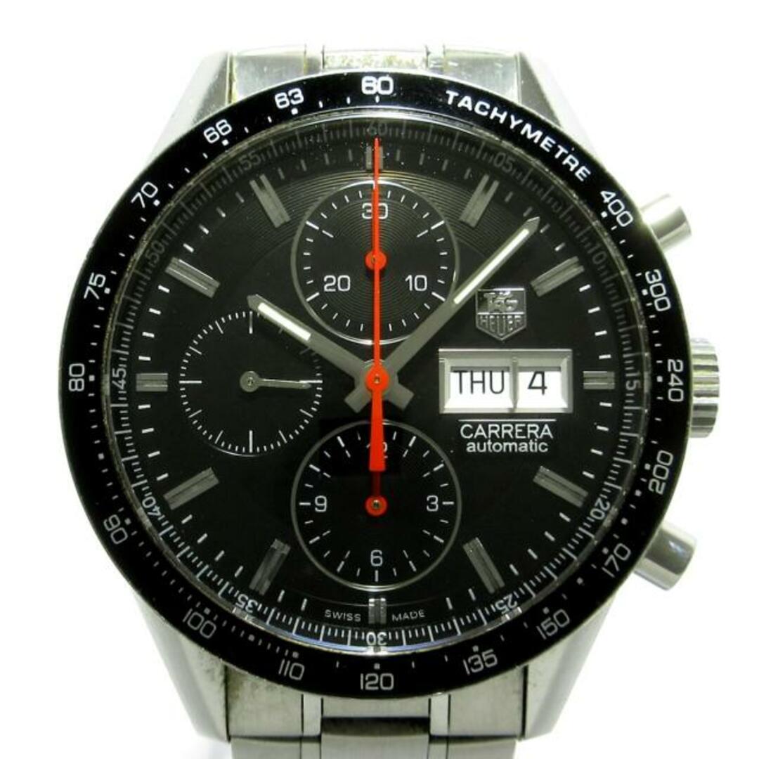 TAG Heuer(タグホイヤー)のTAG Heuer(タグホイヤー) 腕時計 カレラ クロノグラフ CV201AH.BA0725 メンズ SS/クロノグラフ 黒 メンズの時計(その他)の商品写真