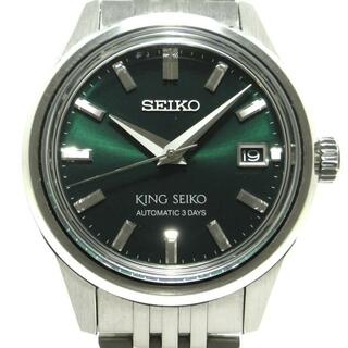 セイコー(SEIKO)のSEIKO(セイコー) 腕時計 キングセイコー 6R55-00A0/SDKS019 メンズ SS グリーン(その他)