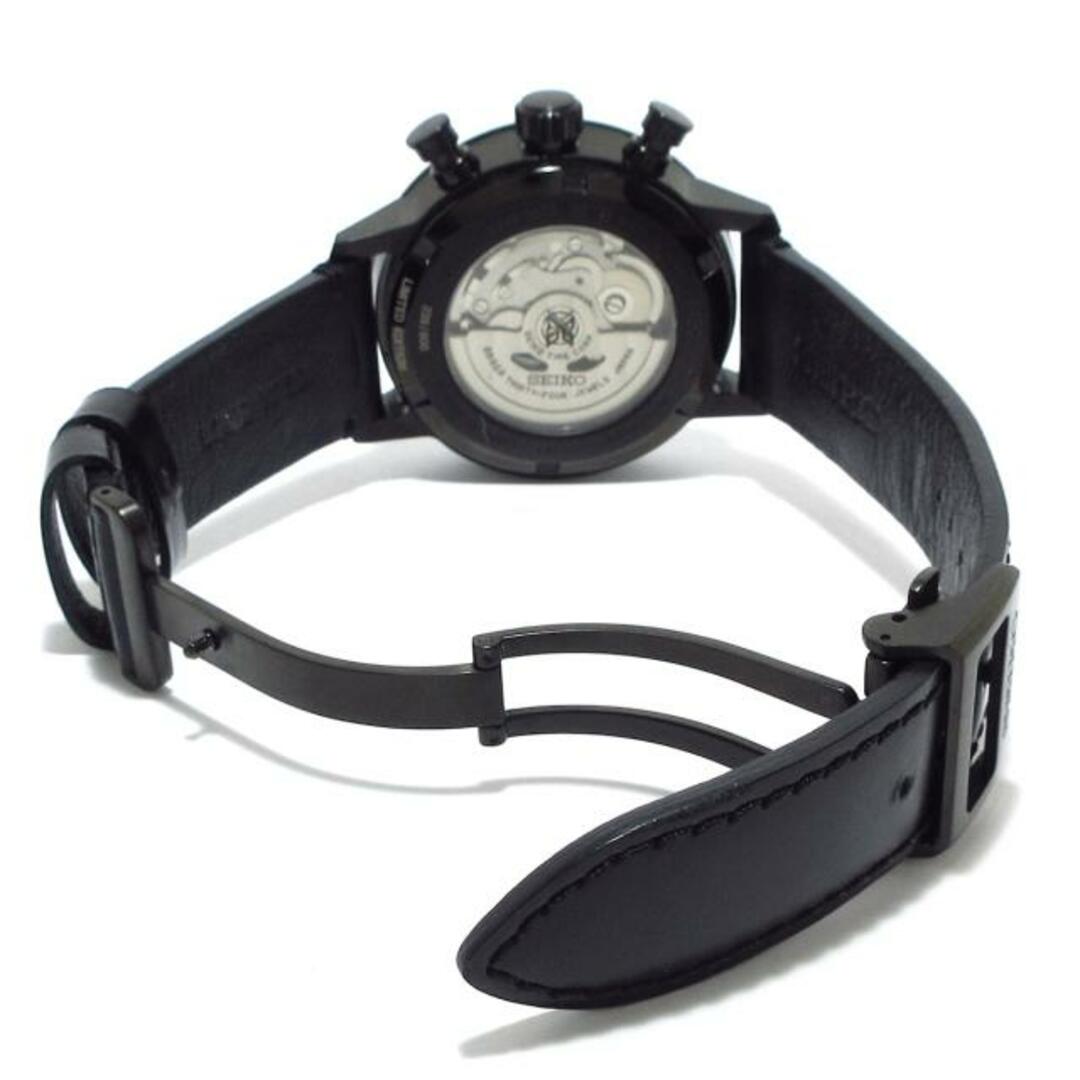 SEIKO(セイコー)のSEIKO(セイコー) 腕時計美品  プロスペックス スピードタイマー 8R46‐00F0/SBEC019 メンズ 革ベルト/裏スケ/メカニカルクロノグラフ/限定600本 黒 メンズの時計(その他)の商品写真