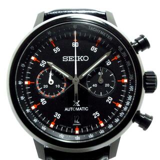 セイコー(SEIKO)のSEIKO(セイコー) 腕時計美品  プロスペックス スピードタイマー 8R46‐00F0/SBEC019 メンズ 革ベルト/裏スケ/メカニカルクロノグラフ/限定600本 黒(その他)
