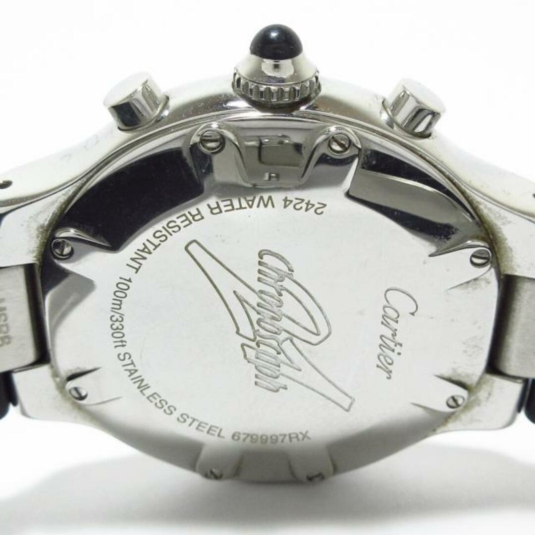 Cartier(カルティエ)のCartier(カルティエ) 腕時計 クロノスカフLM W10125U2 メンズ SS/ラバーベルト/クロノグラフ 黒 メンズの時計(その他)の商品写真