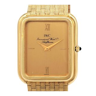 インターナショナルウォッチカンパニー(IWC)のIWC ポートフィノ エクストラフラット スクエア 金無垢 Cal.849 手巻き イエローゴールド メンズ IWC [アンティーク ヴィンテージ] 【中古】 【時計】(腕時計(アナログ))