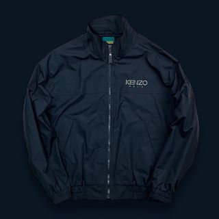 KENZO - 90s KENZO ケンゾー ナイロンブルゾン ジャケット フルジップ ブラック