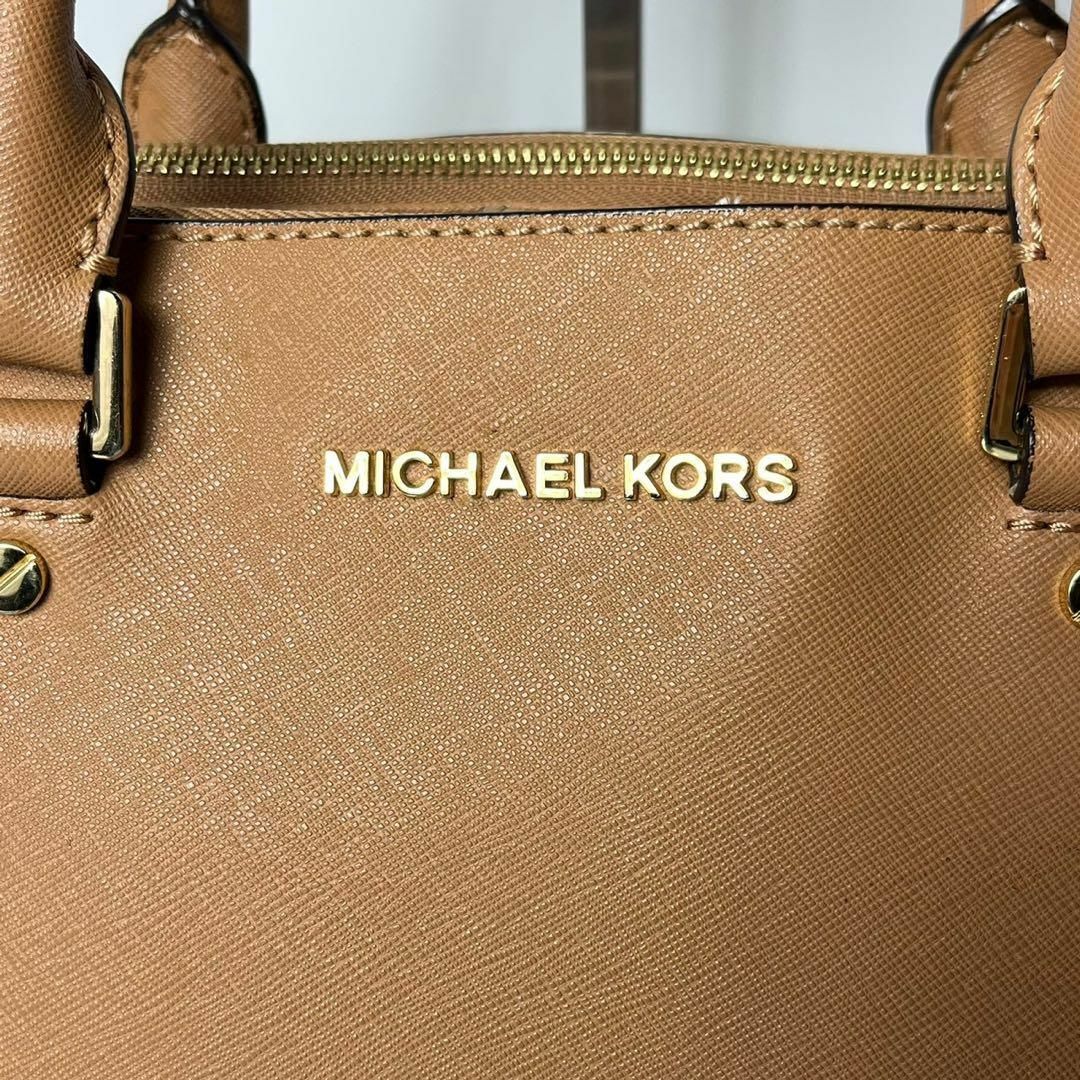 Michael Kors(マイケルコース)のマイケルコース　バイカラー　サフィアーノレザー　ブラウン　2wayハンドバッグ レディースのバッグ(ハンドバッグ)の商品写真