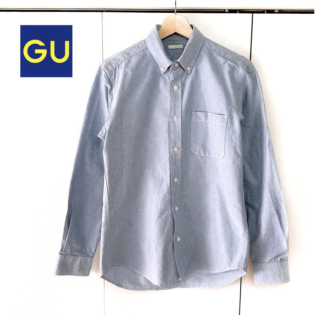 GU(ジーユー)のGU ジーユー　オックスフォードシャツ　ボタンダウンシャツ　長袖シャツ　メンズ メンズのトップス(シャツ)の商品写真
