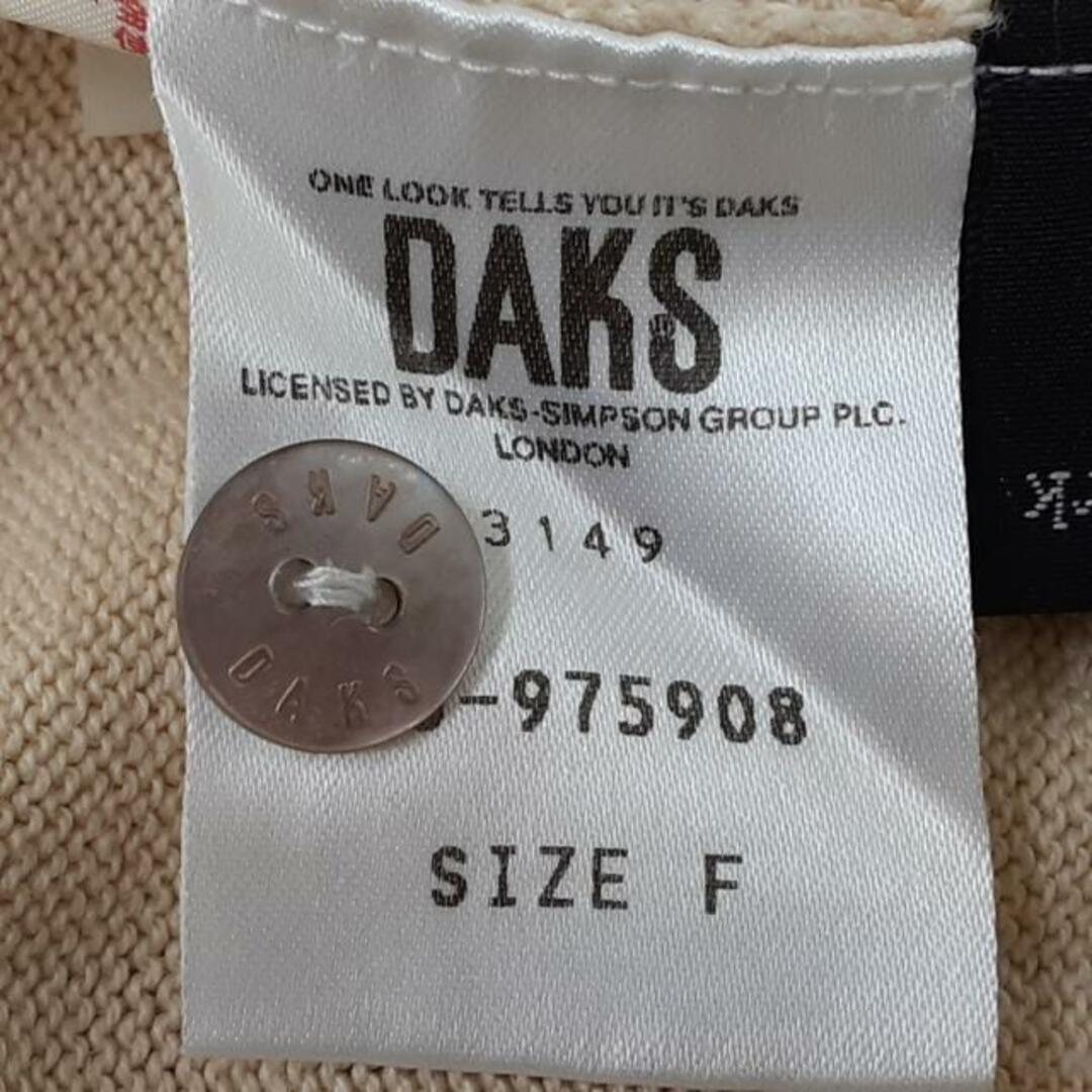 DAKS(ダックス)のDAKS(ダックス) 半袖カットソー サイズF レディース美品  - ベージュ×黒×ブラウン チェック柄 レディースのトップス(カットソー(半袖/袖なし))の商品写真