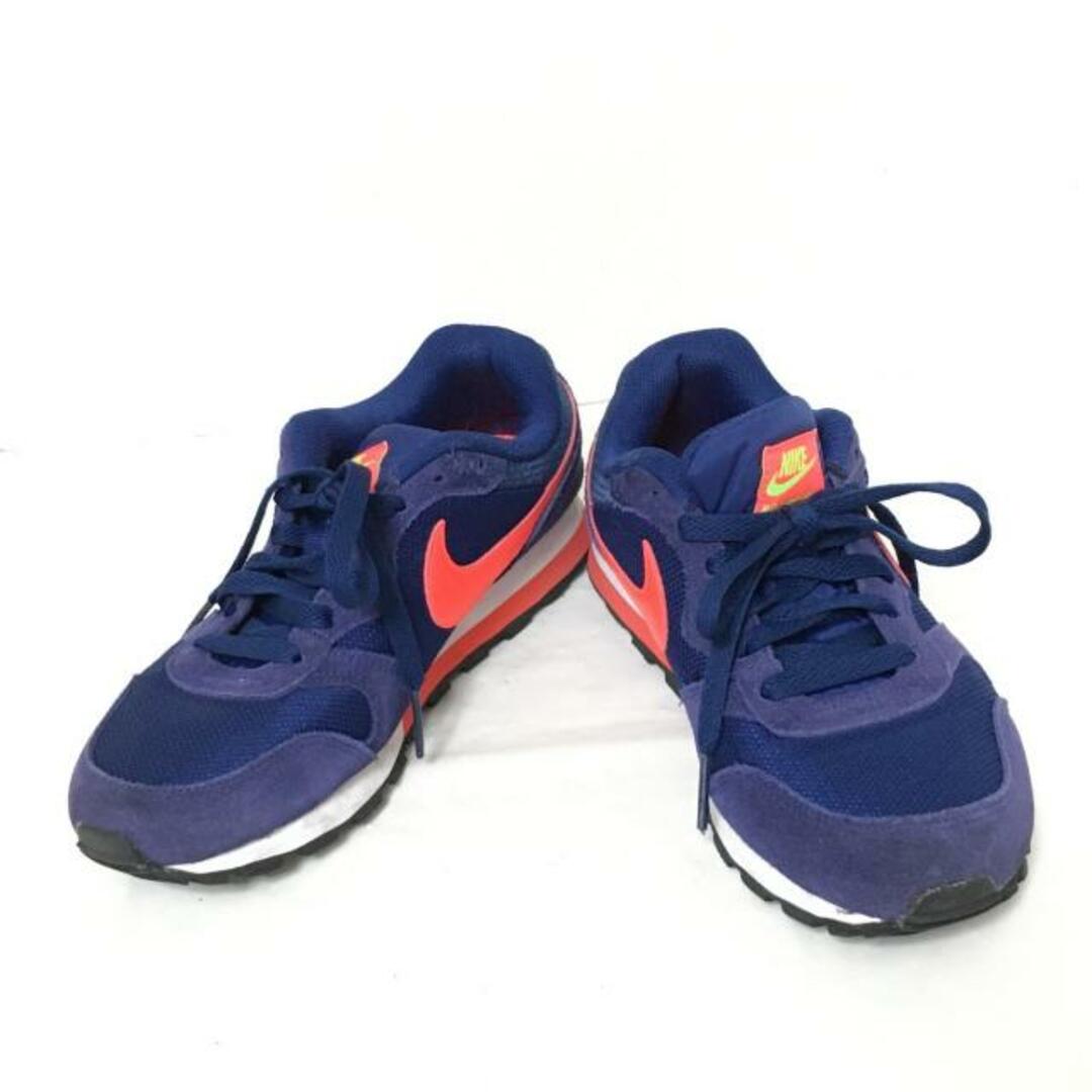 NIKE(ナイキ)のNIKE(ナイキ) スニーカー 23 レディース MDランナー2 749869-463 ネイビー×オレンジ 化学繊維×合皮 レディースの靴/シューズ(スニーカー)の商品写真