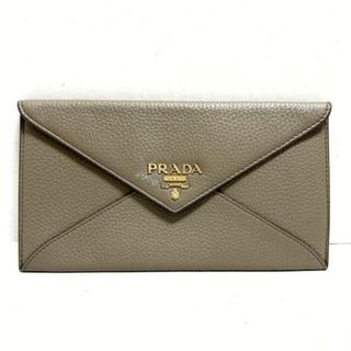 PRADA - PRADA(プラダ) 財布美品  - グレーベージュ 財布・札入れ (その他) レザー